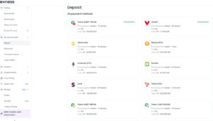 Deposit Method Exness